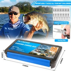 Kit De Accesorios De Pesca Với Senuelos De Superficie Y Ganchos De Lujo Pro