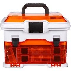 Multi Loader Fishing Tackle Box Plastic Zerust Protection W/Carry Handle & Latch
