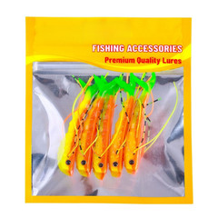 5pcs 2.6g Soft Lures with Lifelike Swimming Action for Bass For Barracuda