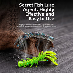 Fishing Tackle Kit Soft Plastic Lures Reflective Glitter Finish Boat Fishing