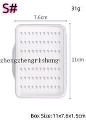 Slim Clear Foam Plastic Fly Fishing Box Holders Case Flies Holder Storage Lures