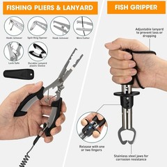85Pcs Complete Fishing Tackle Kit With Backpack, Pliers, Assorted Fish Lure Gear