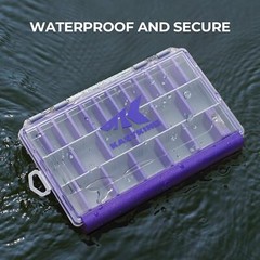 KastKing Fishing Tackle Box 3600 3700 Trays Waterproof W/Removable Dividers