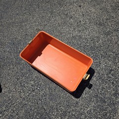 Vintage UMCO 7 Tray EMT Box Tackle Box Orange 18″
