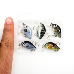 1.8g 3cm Crankbait Lure Set 5PCS for Bass Fishing with Synthetic Material Build