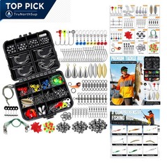 187pcs fishing accessories kit with tackle box fishing hooks sinkers weights …