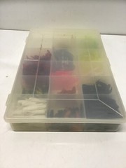 Plano Molding Co. Fishing Tackle Tray 7.25”x11” With Plastic Swim Baits #9
