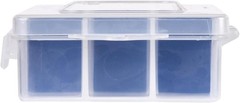 Clear Fishing Tackle Organizer with Adjustable Dividers – 18 Compartment Design