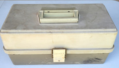 Vintage Plano 1500 Tackle Box with Removable Clear Tray