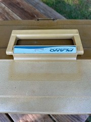 Vintage Plano 7777 7-Drawer Fishing Tackle Box – Beige/Brown, USA Made