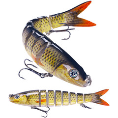 Freshwater Saltwater Fishing Lure 13.5cm 18g Multi-Jointed Sinking Bait