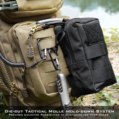 KastKing BlowBak Tactical Sling Standard, D: Desert Brown （14” X 8” X 6”）