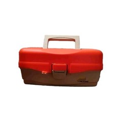 Plano Take Me Fishing Tackle Box Red and Beige #500000
