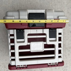 Plano 1354 Tackle Box Hard Plastic 4-By Rack Red Gray USA Made Fishing Gear