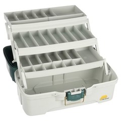 Plano Molding Co 620304 3 Tray Green & White Tackle Box