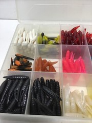 Plano Molding Co. Fishing Tackle Tray 7.25”x11” With Plastic Swim Baits #9