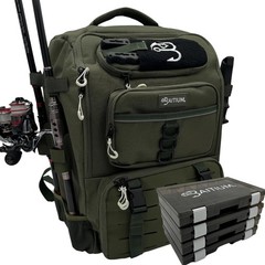 Baitium Fishing Backpack Tackle Bag 40L Capacity Green