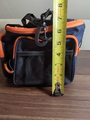 Calamus TB61 Canvas Tackle Bag Blue Orange Fishing Bag NEW