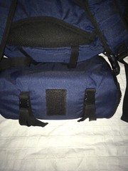 Bass Pro Shop Backpack Blue Vintage With Lower Attachment Bag