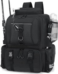 Fishing Backpack,Tackle Bag,with Tackle Boxes. Large Fishing Bag, Strong Materia