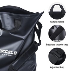 Buffalo Gear Fish Bag 25×23 inch with Airtight Waterproof Zipper Tournament Weig