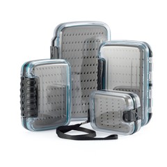 Dr.Fish Fly Fishing Box Double Side Lures Hook 4 Sizes Waterproof Light Clear