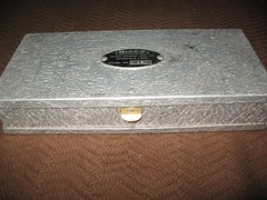 Vintage UMCO Corp. Model 10 Two Sided Aluminum Fishing Tackle Storage Box