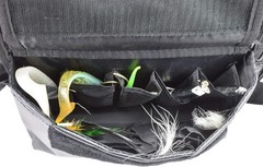 Nylon 3 Tube Fishing Tackle Bag – 6 Compartments & Comfortable Web Handle