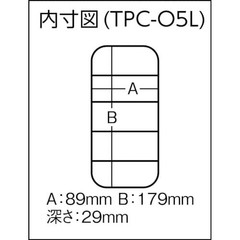 TRUSCO Parts Case 186X103X34 TPC-O5L