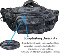 Waterproof Fishing Tackle Bag Waist Shoulder Pack Box Reel Lure Gear Storage Bag