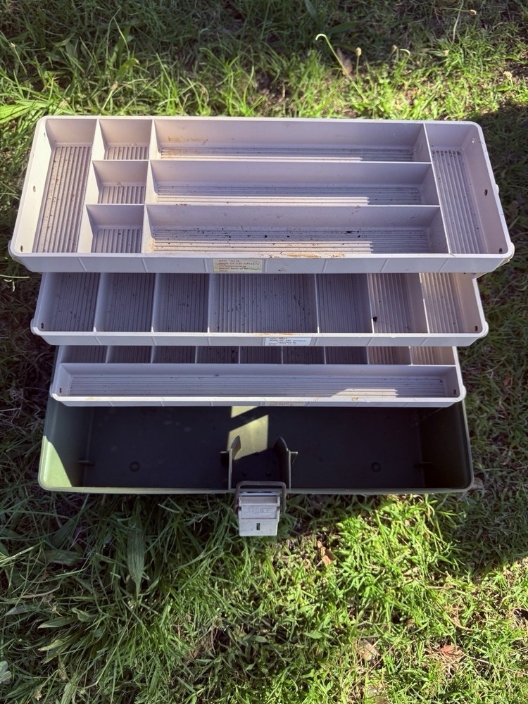 Vintage Plano 6300 N – 3 tray tackle box 16 1/2 x 8″ x 8.5” Made in USA
