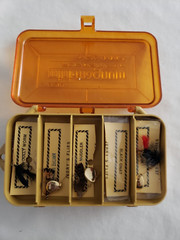Plano Mini Magnum 3213 Double Sided Fishing Tackle Box w/ flies spinners