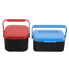 2 Pcs Bait Preservation Box Plastic Worm for Fishing Live Container