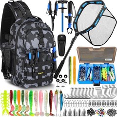 Fishing Backpack with Floating Net & Waterproof Tackle Box – Men’s Gift