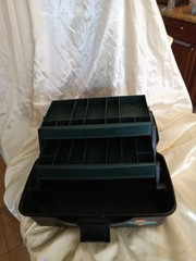 Flambeau Outdoors 2-Tray – Classic Tackle Box – Green & Black