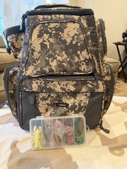 Piscifun Fishing Backpack With Mini Loaded Tacklebox