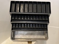 Vintage UMCO 3 Tray Tackle Box 175A Used