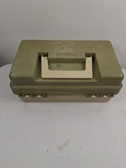 Vintage 3100 Plano Tackle Box Tan/Green Gear Outdoors USA