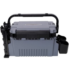 Dual-layer Fishing Tackle Box Large Storage Fishing Box W/ Rod Holde &Cup Holder