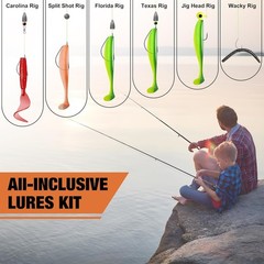 Fishing Lures Kit 240 Pcs Tackle Box for Freshwater Saltwater Fishing