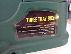 Plano 3-Tray Tackle Box w/Duel Top Access Dark Green Metallic/Off White 620306