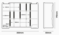 Spro TBX Tackle Box 50 Medium Dark Strong Accessories Modular Boxes