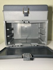 Vintage Plano 1233 Tackle Box Large Fishing Storage Case 3 Removable Drawers