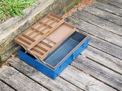 Fishing Tackle Toolbox Kennedy Kits T-18 Vintage 18x8x7 Two Trays 10 Lbs USA Vtg