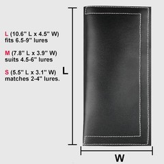 4-Pack Fishing Lure Wraps – Puncture-Resistant Covers (S: 2-4in) for Gear Safety