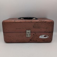 VTG Sears Roebuck & Co Copper Metal Fishing Tackle Box – Vintage!