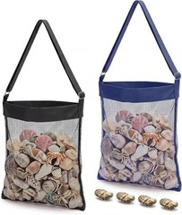 2 Pcs Extra Large 14 x 16inch Clam Mesh Chum Beach Bags Seashells Clams US