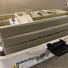 Flambeau Classic Series XL 3 Tray Fishing Tackle Box Beige W2137 With Extras