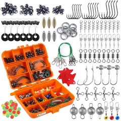 Fishing Accessories Kit, 212pcs Bass/Trout Fishing Tackle Kit with Tackle Box…
