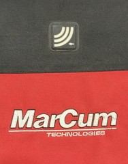 MarCum Technologies Carrying Bag Red Black Pockets Feet Approx 10” Triangle